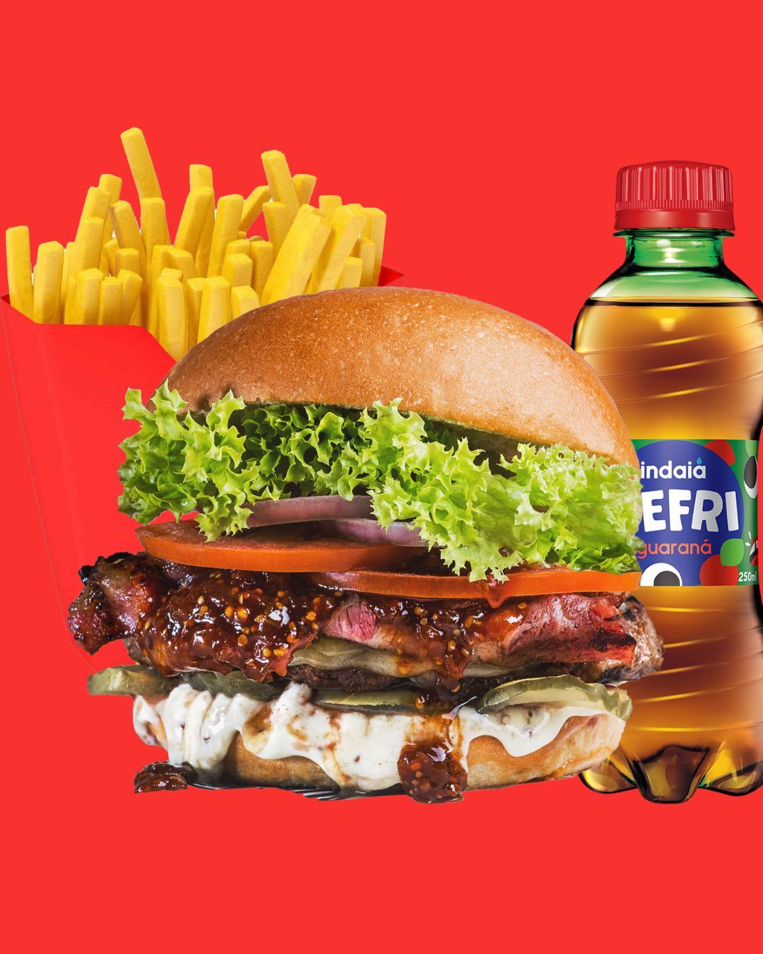 COMBO 1 : X - Frango, Batata e Refrigerante